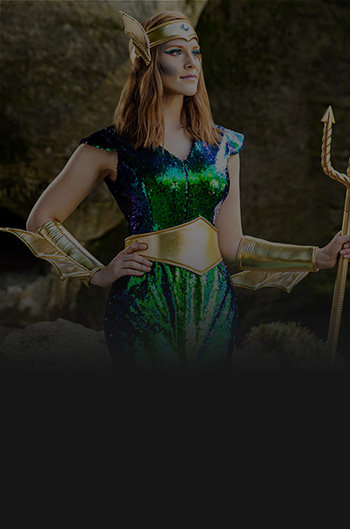 A dimmed image of one of our made by us costumes